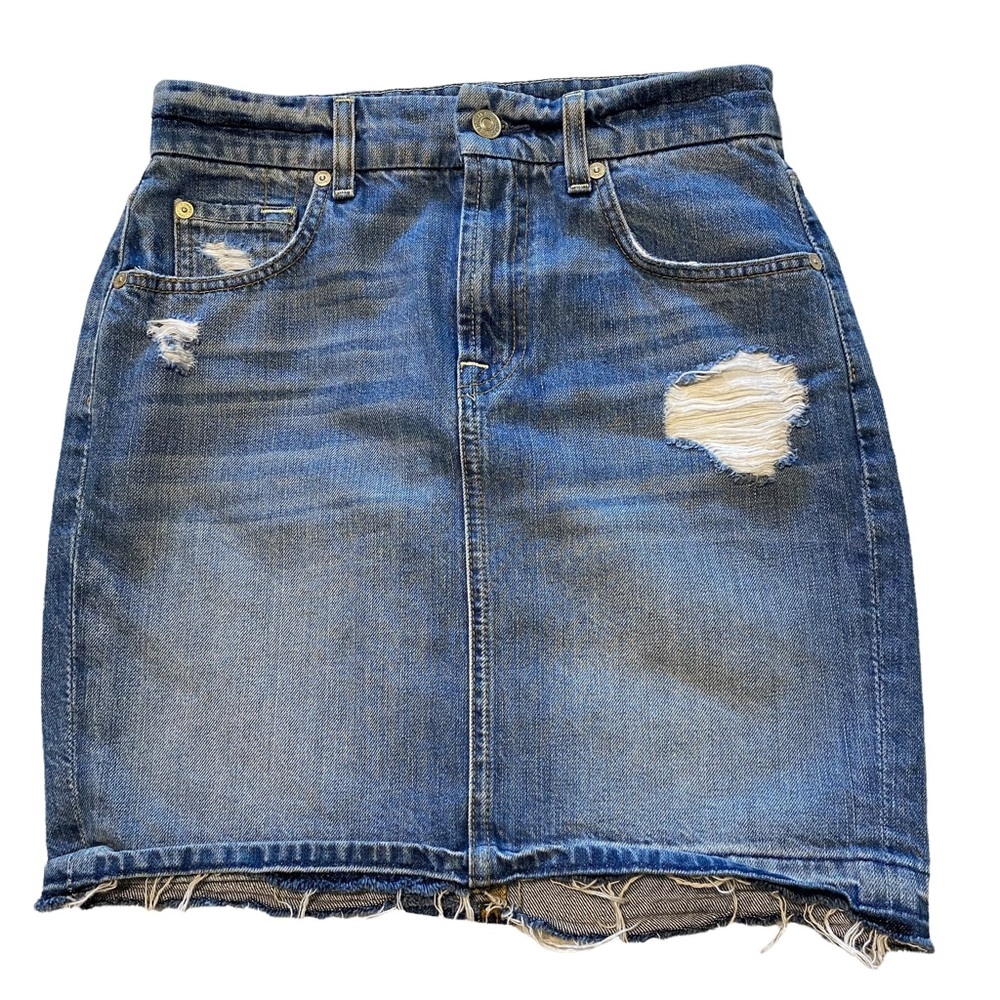 Denim Mini Skirt